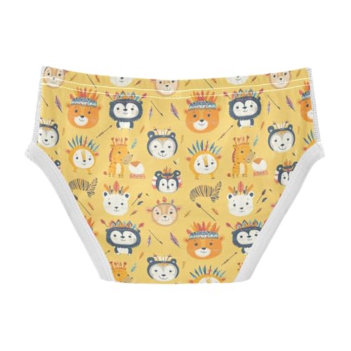 Cotton Little Boys Briefs Tribal Animals Soft Toddler Underwear2