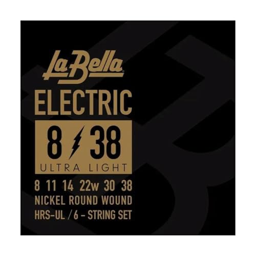 La Bella HRS-UL, Saiten für E-Gitarre, Ultra Light, 008/038