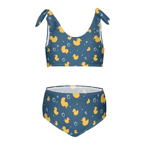 Image of CaTaKu Cute Hawaiian Girls Bathing Suit Toddler Girl Swimsuit Bikini Set for Girls Swimwear Two Piece Size 3-12T