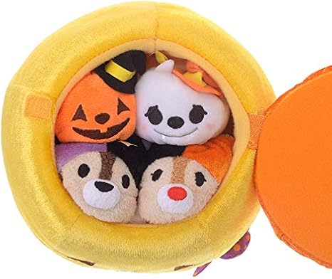 Amazon ディズニーストア 公式 ツムツム ぬいぐるみ ハロウィーン チップ デール パンプキンパイタワーハウスセット Tsum Tsum ぬいぐるみ おもちゃ