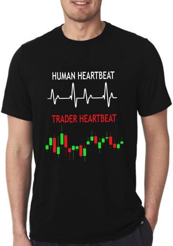 PdlPrintPdlPrit Human and Trading Heartbeat Stock Trading Tshirt, Unisex Tshirt, Gift for Investor