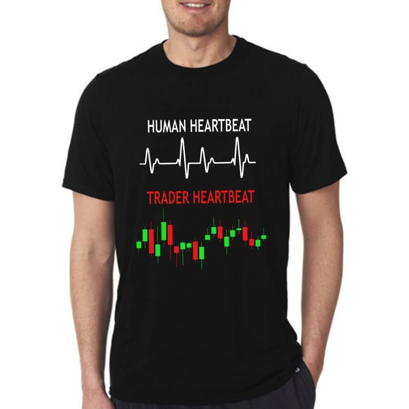 PdlPrintPdlPrit Human and Trading Heartbeat Stock Trading Tshirt, Unisex Tshirt, Gift for Investor