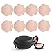 Nipple Covers Reusable with Carry Case, Adhesive Silicone Pasties for Women