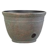 Liberty Garden 1925-N Aged Patina High Density Resin 100' Garden Hose Pot