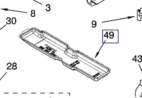 WP2254574 Durable Refrigerator Tray-Evap compatible with 2254574 1407571 AH1484010 EA1484010