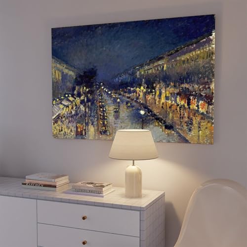 Toile Pissarro Boulevard Montmartre Paris cadre suspendu pour habiller un mur