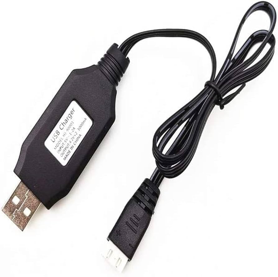 Amazon | WPL RCカー充電器 USBケーブル 7.4V 1000mA高速充電 RC USB