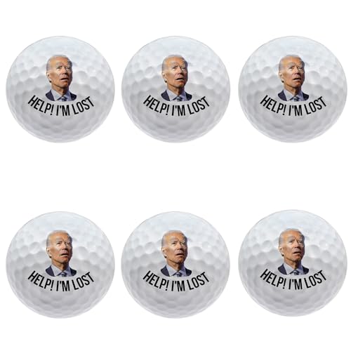 ThingsK Joe Biden Funny Golf Ball - Humorous President Golf Balls Great Gift Idea