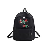Tamaño: 31 x 39 x 11 cm Mackur Mochila escolar moderna con diseño de flores, bolsa de deporte, bolsa de hombro, bolsa de polietileno