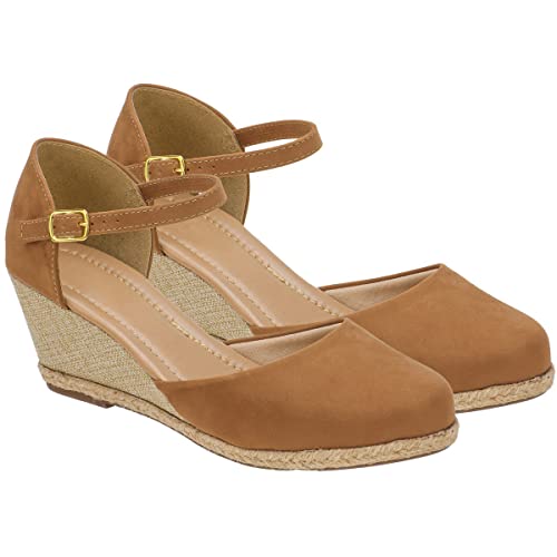 Sandalia Lumiss Anabela M3 (39, Caramelo)