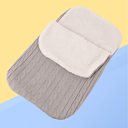 TOYANDONA 1 saco de dormir quente respirável tricô grosso saco de dormir Fleabag para bebês recém-na
