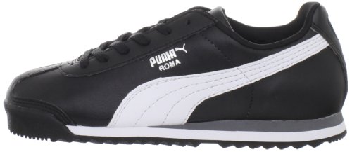 Puma Boys Roma Basic Jr Sneaker, Black/White/Puma Silver, 5.5 M Us Big Kid #TOP6