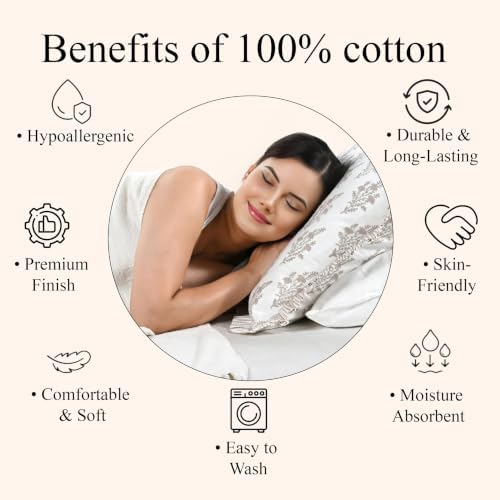 Ridhi Quiet Earth Block Print 36"x14" Set 1-100% Cotton Ruffle Lumbar Sham Cover Boho Floral Pillowcase, Farmhouse Cottagecore Bedding, Soft Decorative Cover Gift for Spring, Mother's Day — view 6