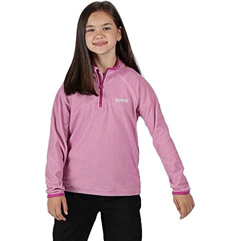 Regatta Kids Loco Half Zip Fleece Warm Stretch Reflective Outdoor Winter Layer Top Cover