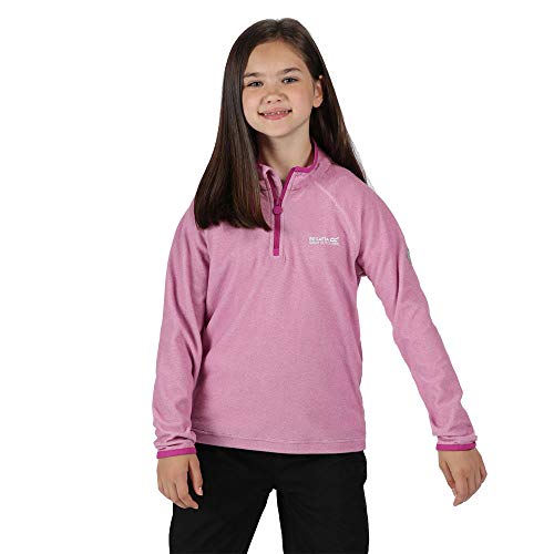 Regatta Kids Loco Half Zip Fleece Warm Stretch Reflective Outdoor Winter Layer Top