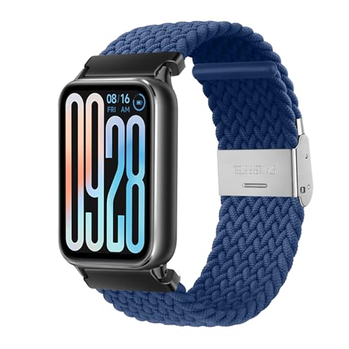 [RoSoki] �o���h Xiaomi Smart Band 9 Pro/8 Pro/Xiaomi Mi Band 9 Pro/8 Pro �Ή� �i�C���� �����p�o���h �u���C�f�b�h �ґg �����x���g �X�|�[�c �X�g���b�v �ւ��X�g���b�v �L�k�� �y�� �_