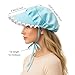 SP ESCRIY Womens Elegant Medieval Bonnet Hat for Christmas Cosplay Headwear Light Blue