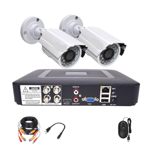 1080P 720P �Z�L�����e�B�J�����V�X�e�� DVR �L�b�g �r�f�I�Ď��Z�b�g 2MP/1MP ���^�� 2PCS �J���� 4CH �h�� �i�C�g�r�W���� CCTV �B�e(1080P Camera)