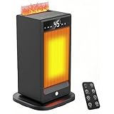 【2025全新登場 1200W大風量 超音波加湿機能セラミックヒーター】セラミックファンヒーター 1秒即暖 人感センサー 電気ストーブ 自動首振り 電気ファンヒーター 足元 卓上暖房器具 高濃度マイナスイオン空気清浄 転倒オフ機能 12Hタイマー エコ恒温運転 3段温度調節 切り忘れ防止 リモコン 静音 省エネ 無臭 脱衣所/トイレ/洗面所/オフィス 四季適用 PSE認証済 プレゼント