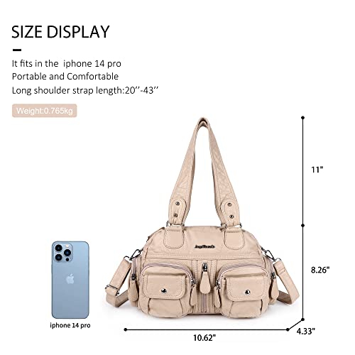 Angel Kiss Large Hobo Bags For Women Crossbody Bag Travel Shoulder Bag Roomy Multi-Functional Vegan Leather Satchel Toteö #TOP1