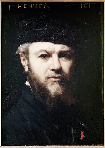 Affiche toile autoportrait Jean Jacques Henner pour decoracion mural salon