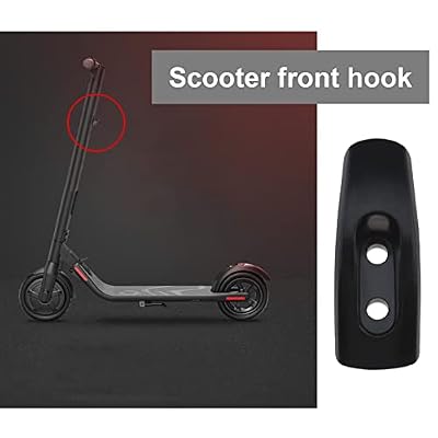 Folding Hook Hanging Buckle Hanger Front Hook Compatible with NineBot Segway ES1/ES3/ES4/ES5/E22/E25 Electric Scooter Models Replacement Parts Black, 43x16x15.4mm