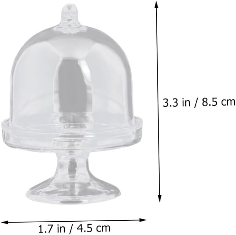 12pcs Plastic Candy Dome Boxes for Party Favors Xmas
