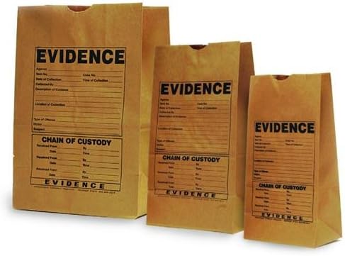 A-1025C Paper Evidence Bag, Printed