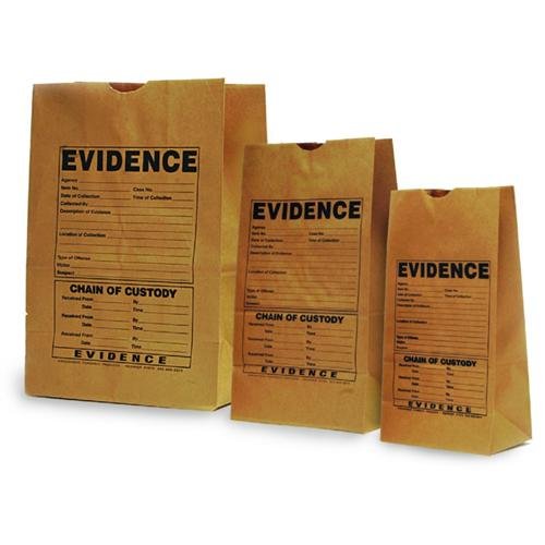 A-1025C Paper Evidence Bag, Printed