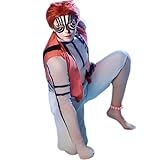 CR ROLECOS Disfraz de anime Akaza para cosplay, uniforme de Halloween, conjunto completo para adultos, talla S