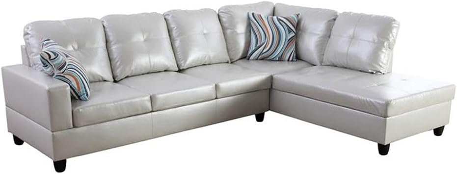 Beverly Fine Furniture Andes Microfiber with Faux Sofas, Latte