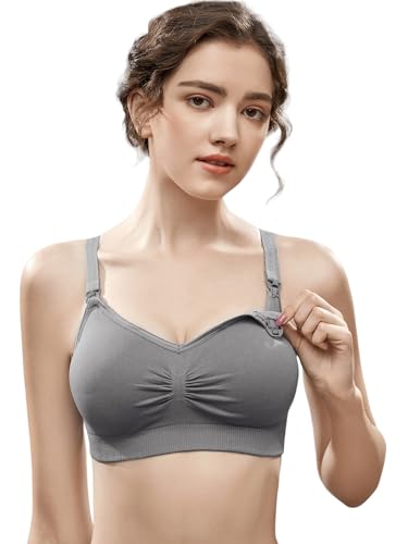 Image of PLUMBURY Nylon Blend Women's Padded Full Coverage Pregnancy|Nursing|Maternity Bra For Breast Feeding