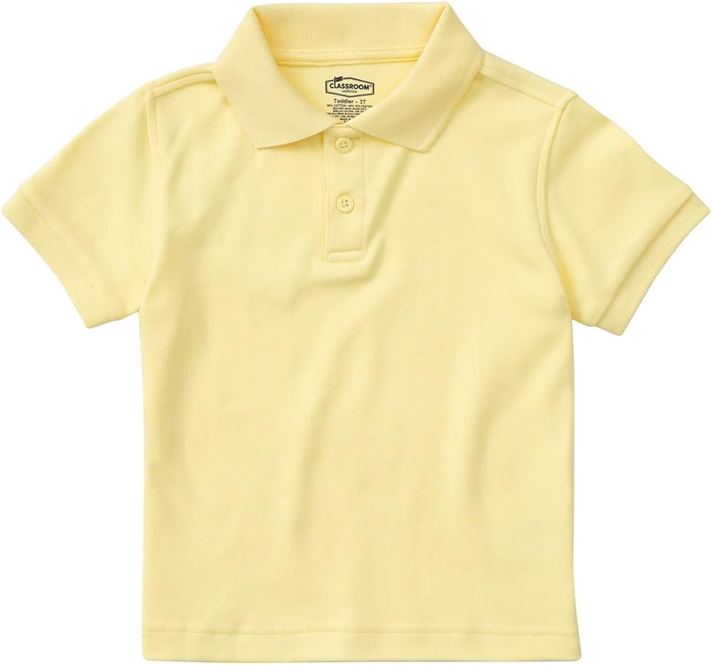 Classroom School Uniforms Toddler Short Sleeve Interlock Polo — 사진 1