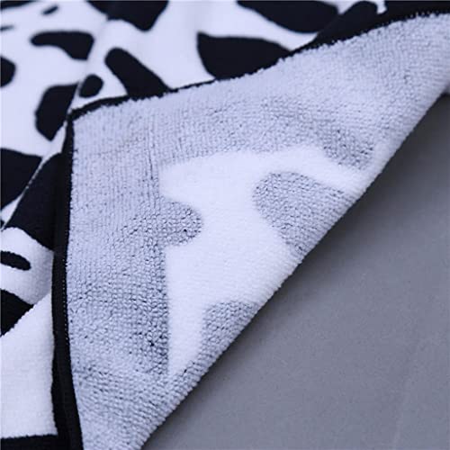 Wpyyi Beach Towels Brand Rectangle Unisex Beach Towel Black Leopard Printed Swimming Bath Towel 180 * 100Cm #TOP4