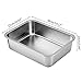 Stainless Steel Litter Box for Cat and Odor Control Non Stick Smooth Surface Easy to Clean Never Bend Rust Proof Litter Box Stainless Steel