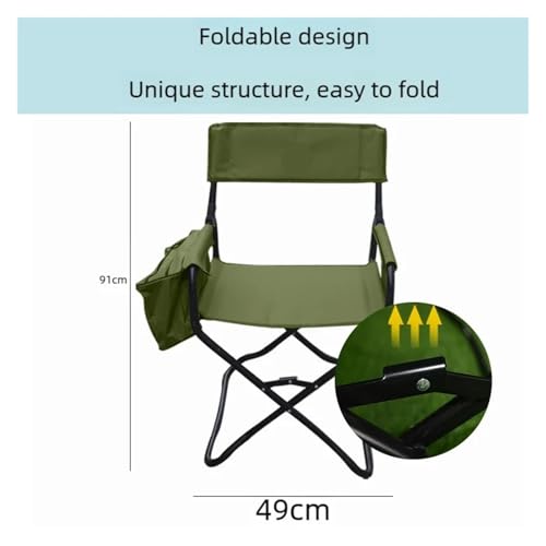 Chaise portable camping pliable et fauteuil de directeur surdimensionné - 4