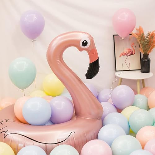 Image of 52 Pcs Multi Pastel Balloon Garland Kit - Pink Blue Yellow Green Purple Multipastel Balloons for Birthday, Baby Shower, Welcome Home, Wedding, Anniversary Party Decorations