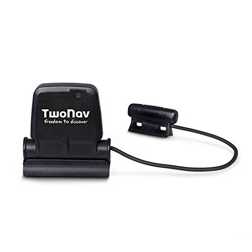 TwoNav - Sensor de Cadencia y Velocidad Dual Compatible con GPS y Movil, Conectividad Ant+™ y Bluetooth® Smart, Negro