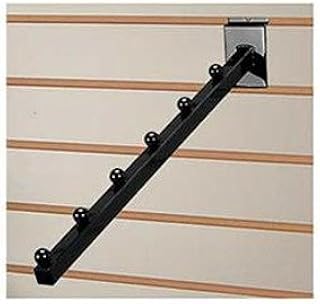 6-Ball Tube Waterfall Faceout in Black for Slatwall - Pack of 10