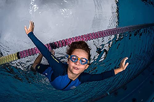 Aqua Sphere Stingray Long Sleeve Kids Wetsuit - Keeps Kids Warm & 100% UV Protection - Freedom of Movement in & Out of Water | Unisex Children, Size 8, Pink/Navy Blue (SJ43402048) - Thumbnail 2
