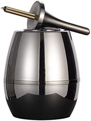 Desktop Kerosene Soft Flame Match Lighter, Oil-Electric 2 in 1, Kerosene Refillable, for Father, Husband(Black)