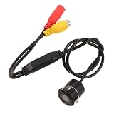 HIAKDOFT Cámara de HD con Visión Nocturna y Ángulo Montaje Empotrado Fácil Instalación para Camión y Coche Monitor de Aparcamiento con Líneas Guía