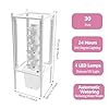 30-Plant Hydroponics Tower Vertical Growing System Kit, Indoor Garden Planter Herb Garden with LED Grow Light, Hose and Water Pump, Vertical Planter Germination Kit for Fruits Vegetables (White) #5