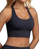 Grace Form Sports Bras for Women Padded Push Up Ultra Soft Womens Sports Bra Full Coverage Medium-Low Support