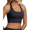 Grace Form Women’s Sports Bra Padded Push Up Ultra Soft Sports Bras for Women Full Coverage Medium-Low Support