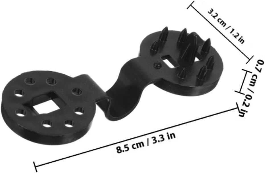 MAGICLULU 150pcs round Sunshade Clips Non-slip Mesh Buckles for Garden Netting and Agricultural Film, Detachable Reusable Black Sunshade Clamps for Backyard and Greenhouse Use