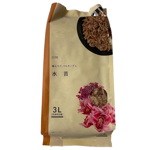 カインズ(CAINZ) 水苔 3L 植え付け マルチング 水分蒸発防止 保温効果 ミズゴケ 草花 洋ラン 園芸 園芸用品 ガーデニング 用土