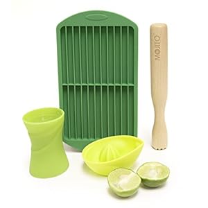 Bar Amigos Mojito Kit Cocktail maken Set Inclusief Lime Citrus Juicer, 30 ml 45 ml Dubbele Jigger, Mint Bladeren Suiker…