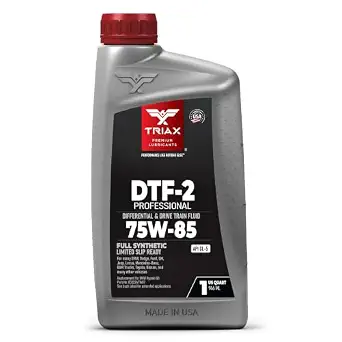 TRIAX DTF-2 Professional 75W-85 GL-5 Full Synthetic Differential & Drivetrain Fluid, Limited Slip Ready, 1 Quart