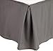 Produktbild Clara Clark Premier 1800 Collection Solid Bed Skirt 14" Drop Pleated Tailored Double Brushed Microfiber Dust Ruffle, Queen, Charcoal Gray